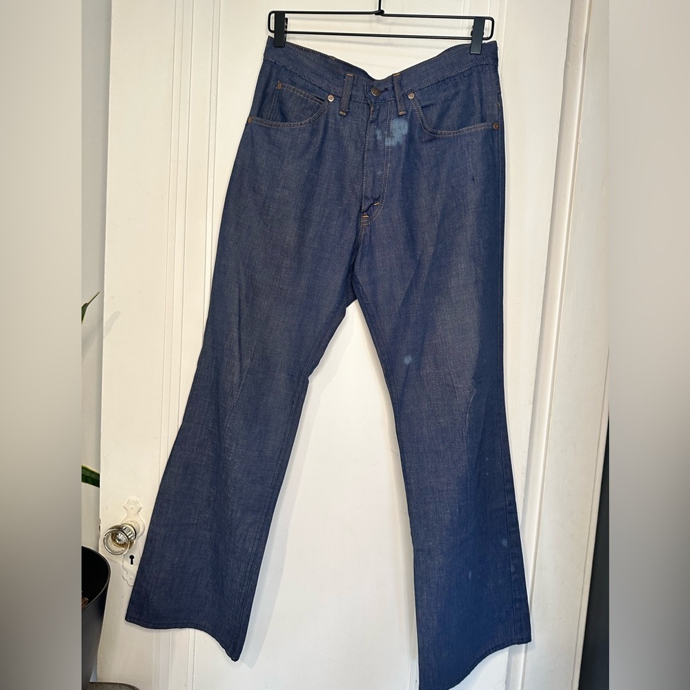 Vintage Genuine Sears Roebucks Men's Dark Blue Denim Jeans 70s 33x30